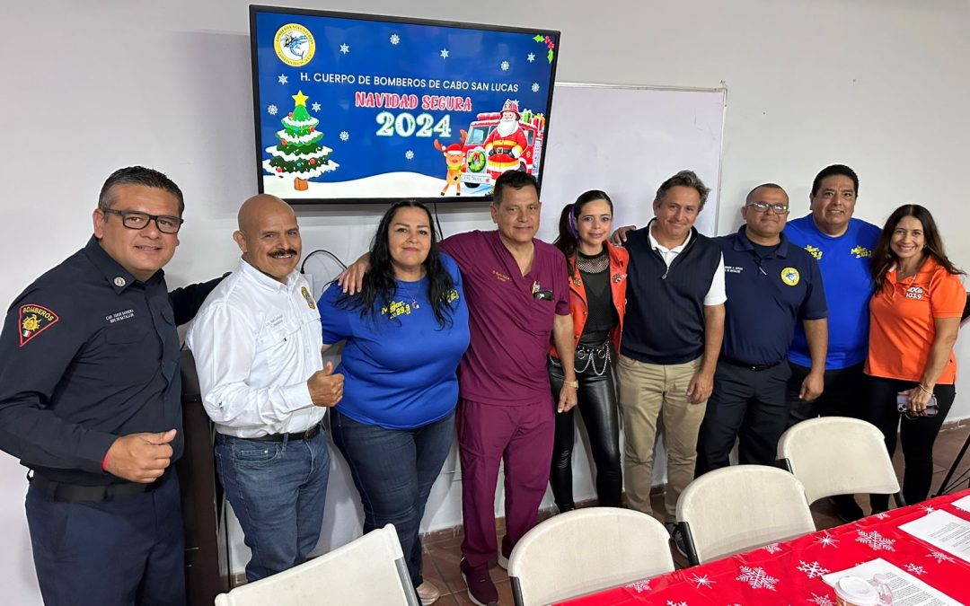 Bomberos CSL presenta las actividades de Navidad Segura 2024